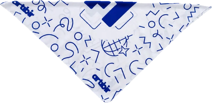 Üçgen katlanmış kare bandana